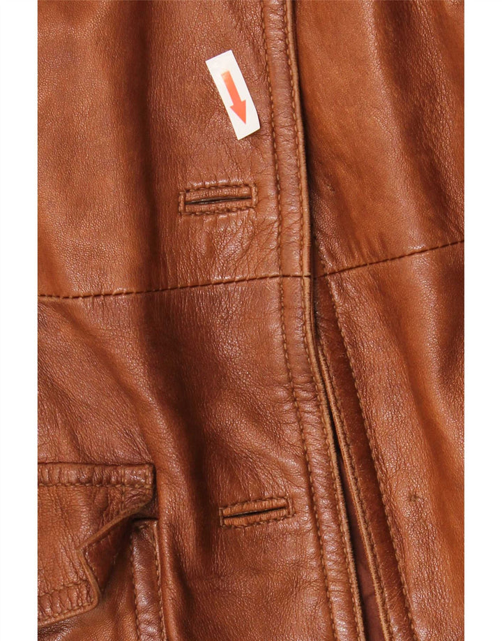 Vintage læderjakke til kvinder IT 42 Medium Brun