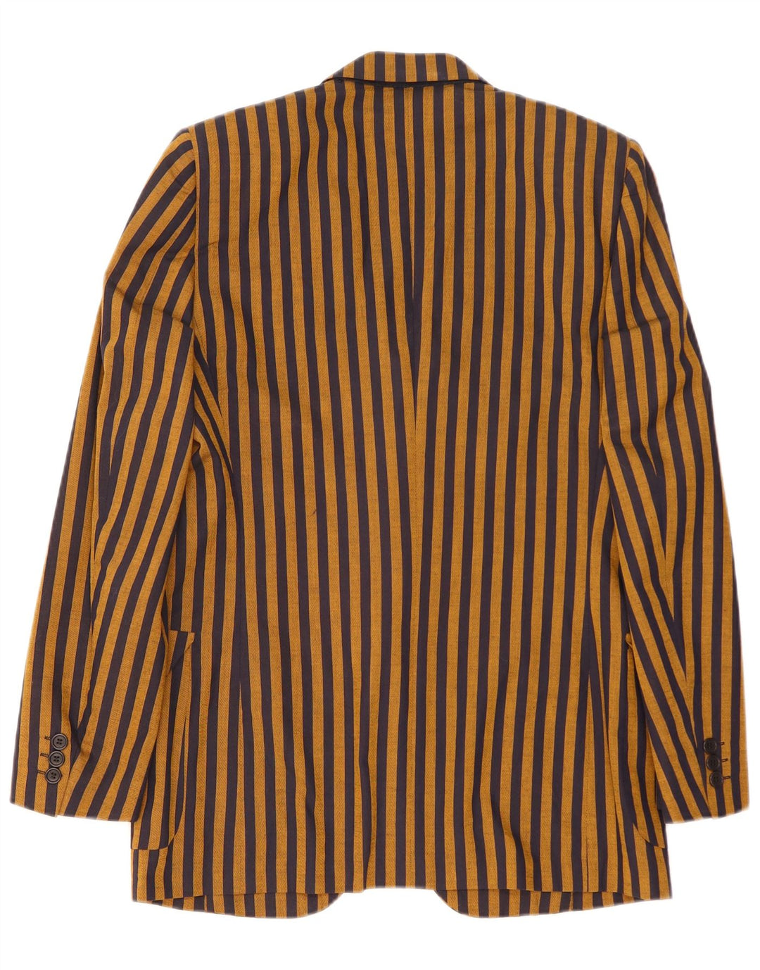 Mabro Herre 2 Knaps Blazer Jakke UK 38 Medium Brun Nålestribet Bomuld