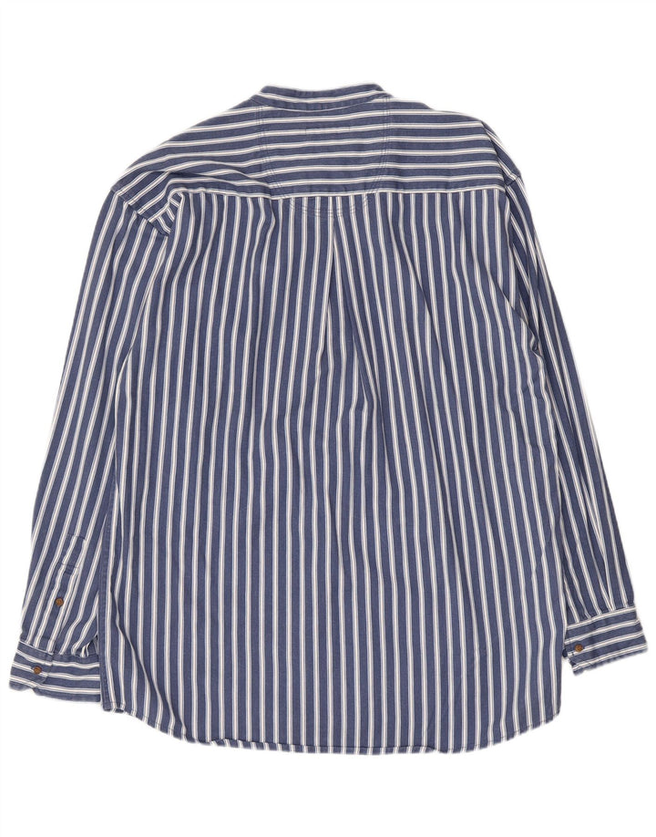 Civil Herre Pullover Shirt Medium Navyblå Stribet bomuld