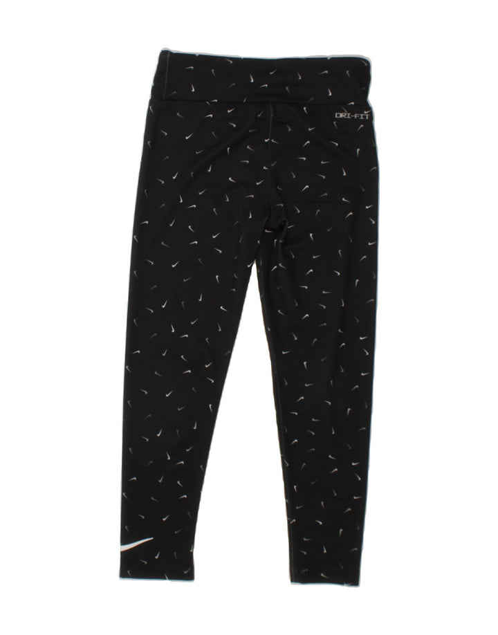 NIKE Girls Graphic Leggings 6-7 Years  Black Polyester Vintage Nike and Second-Hand Nike from Messina Hembry 