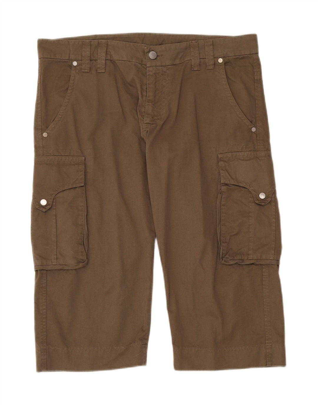 GAZZARRINI Herre Cargo Bermuda Shorts IT 50 Large W38 Khaki Cotton