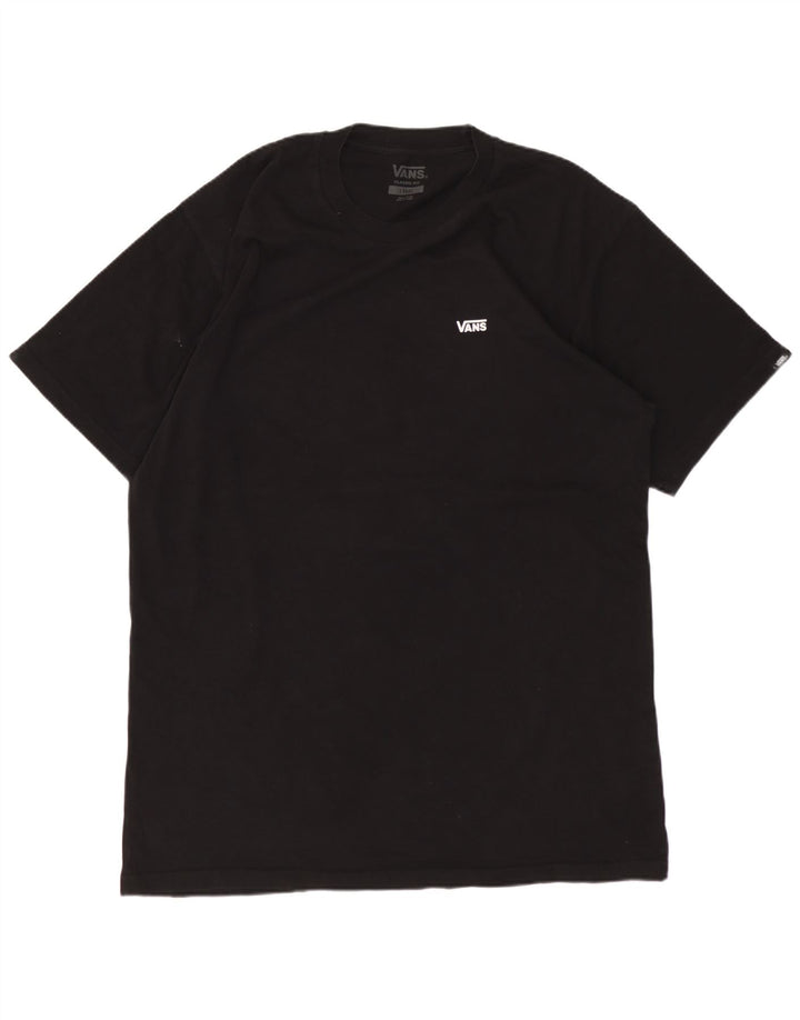 Vans Herre Classic Fit T-Shirt Top Stor Sort Bomuld