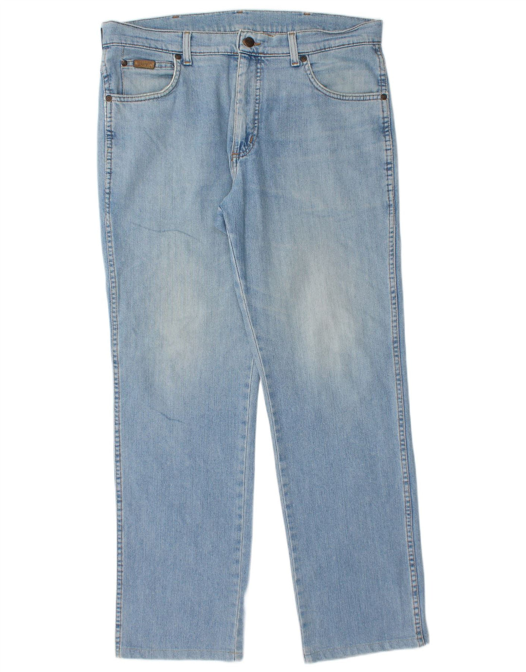 Wrangler Herre Texas Straight Jeans W36 L32 Blå Bomuld