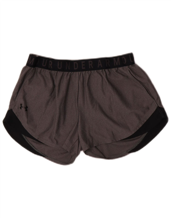 Under Armour Dame Sports Shorts UK 12 Medium Grey Polyester Sports