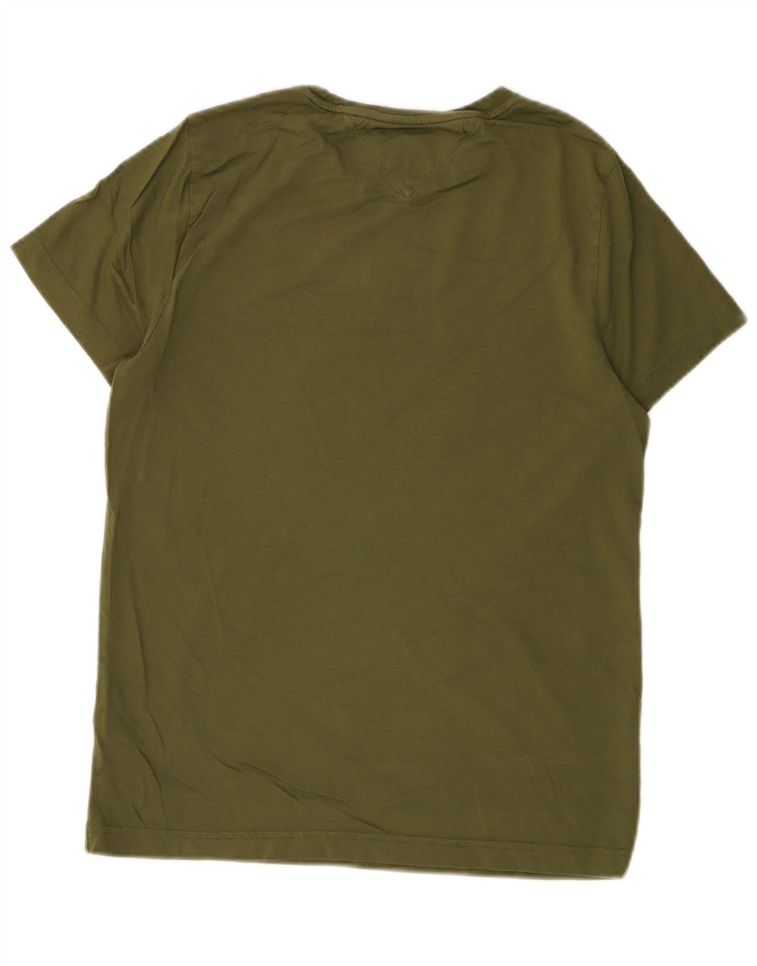 TOMMY HILFIGER Herre grafisk T-shirt Top Lille Khaki Bomuld