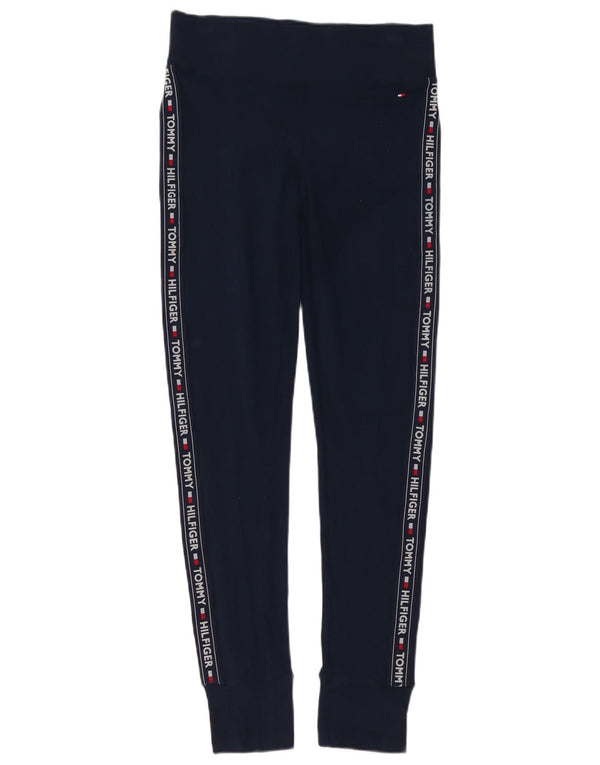 Tommy Hilfiger Grafiske Leggings til kvinder UK 12 Mellem marineblå bomuld