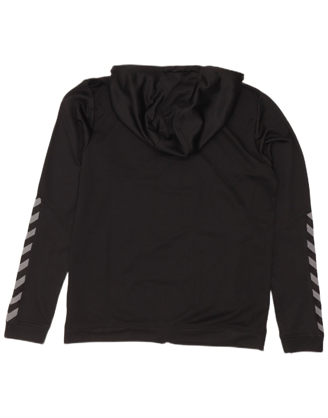 Hummel Herre grafisk hættetrøje med lynlås mellem sort polyester