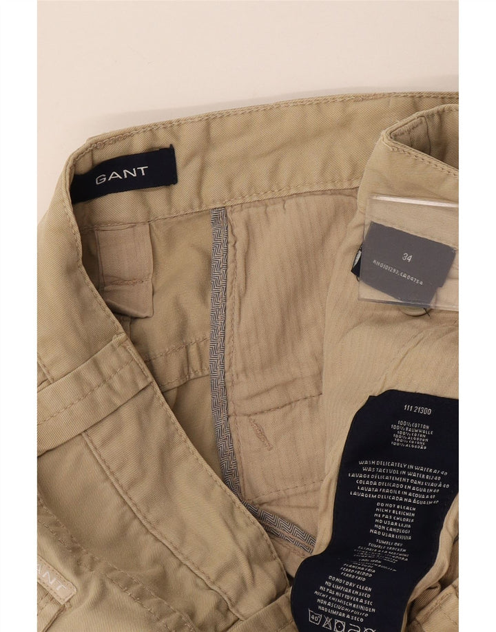Gant Herre Cargo Shorts W34 Stor Beige Bomuld