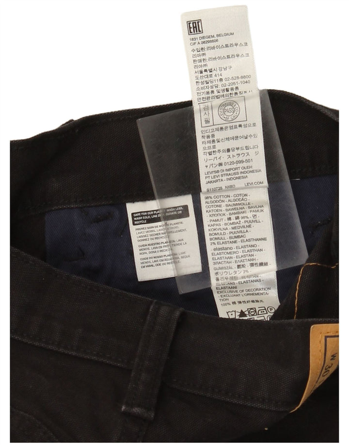 Levi's Herre 505 Straight Cargo Bukser W30 L30 Sort Bomuld