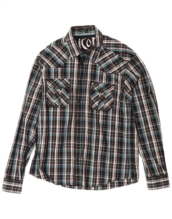 Jack & Jones herreskjorte XL sort ternet bomuld