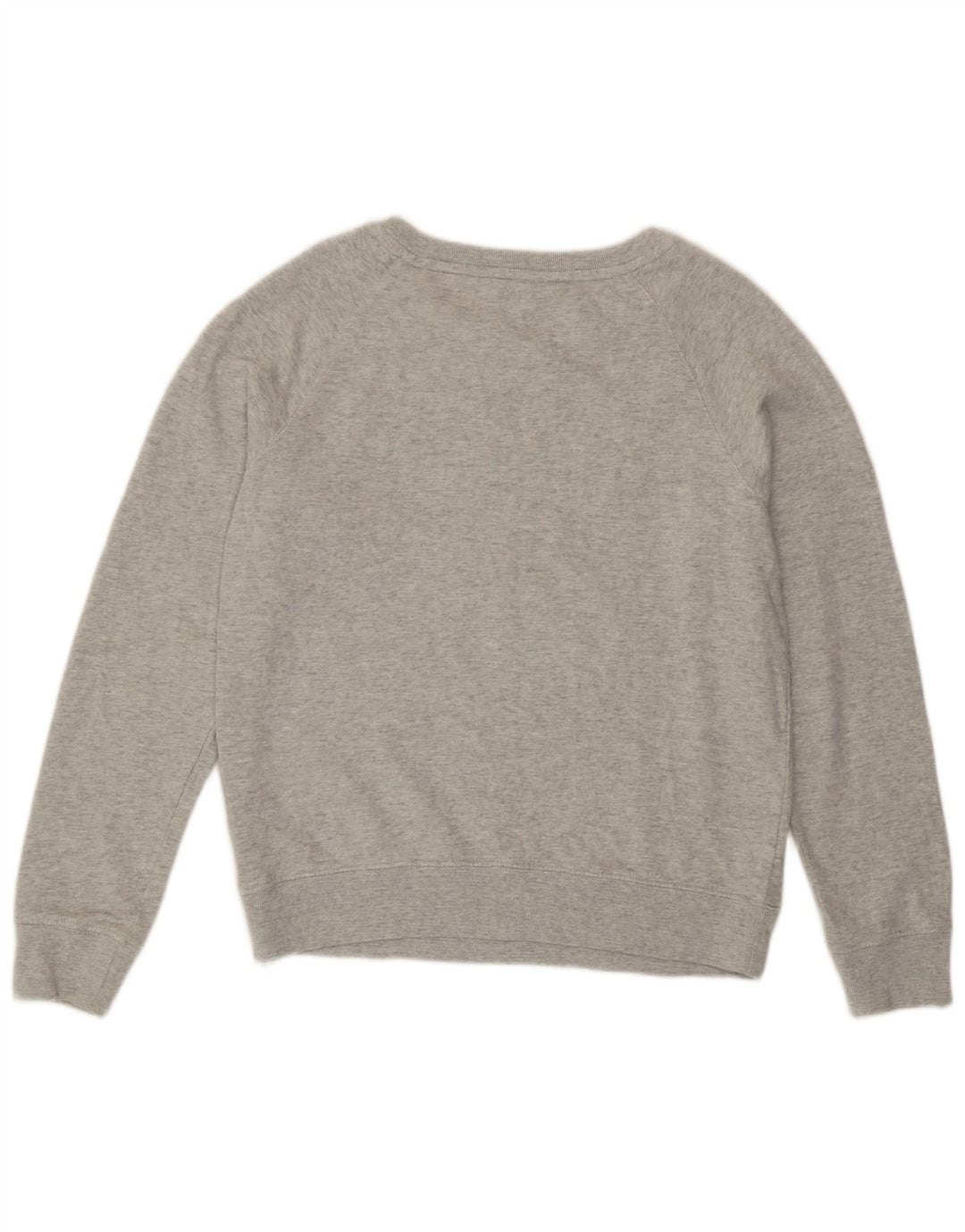 Marks & Spencer Dame Grafisk Sweatshirt Jumper UK 10 Small Grey Flecked
