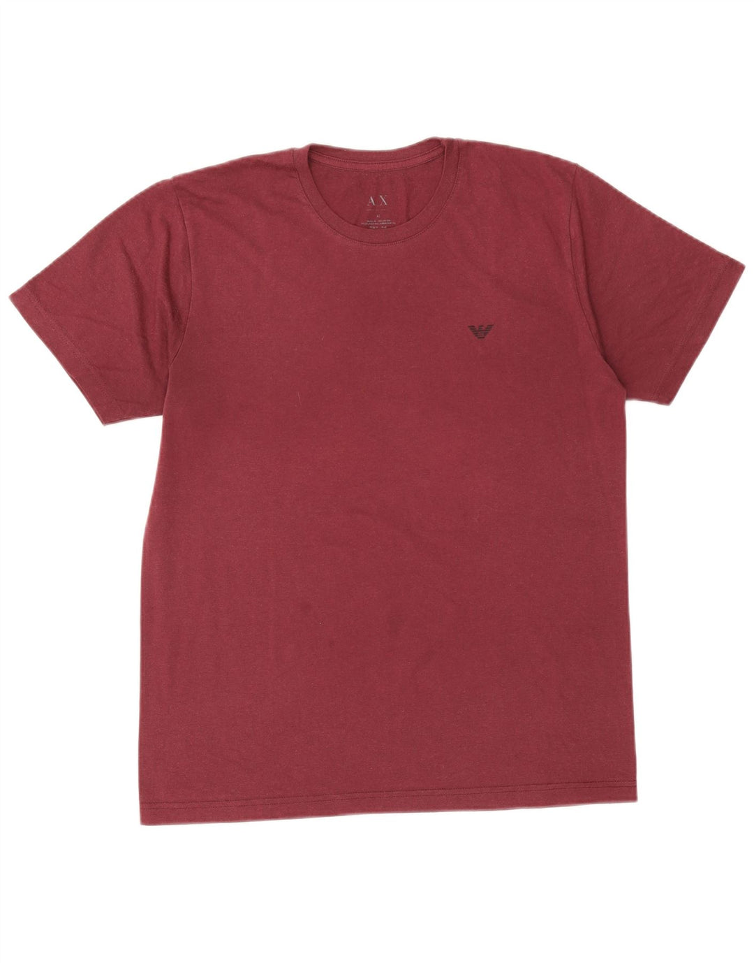 Armani Exchange Herre T-Shirt Top XL Burgundy