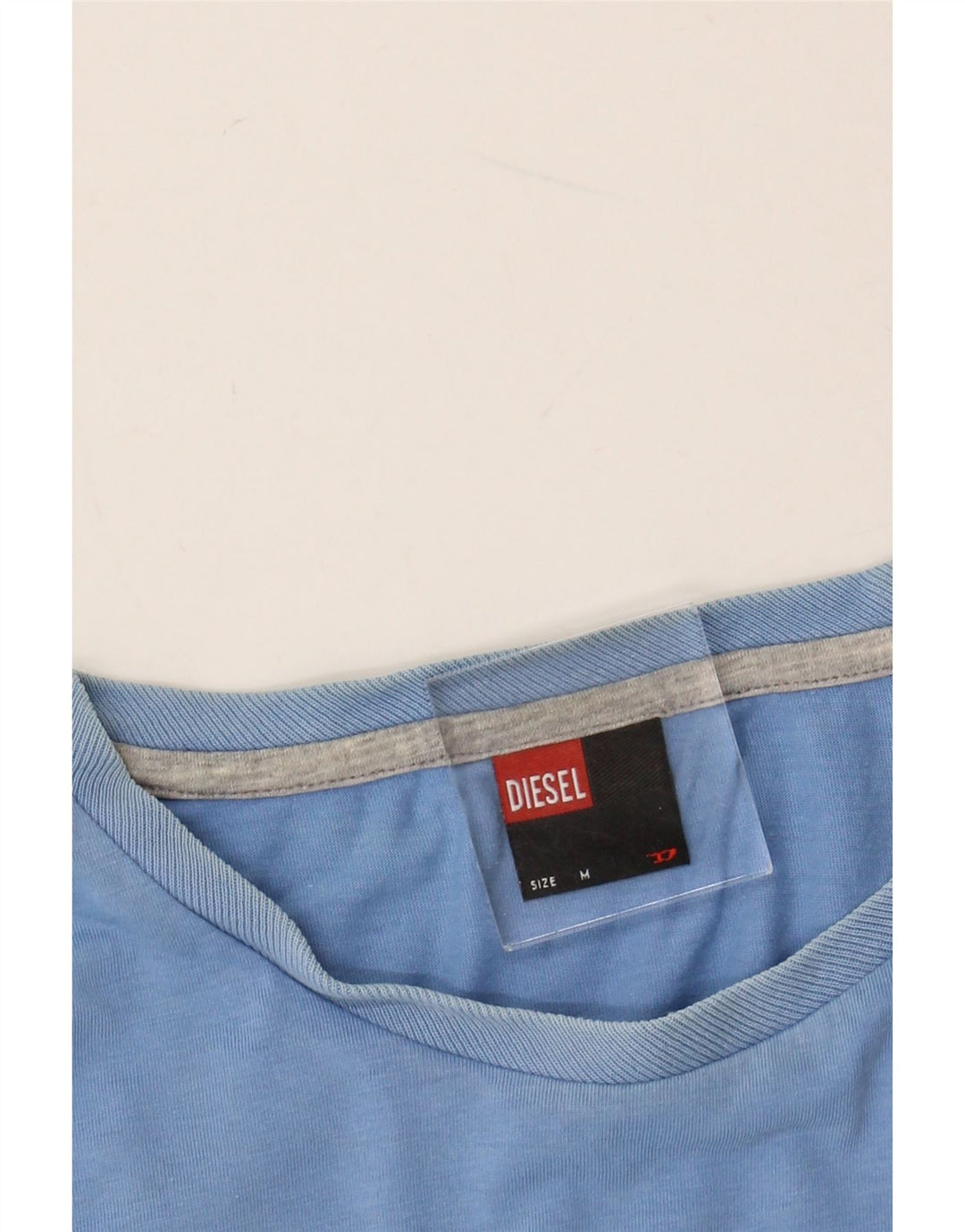 DIESEL Herre T-Shirt Top Medium Blå Bomuld