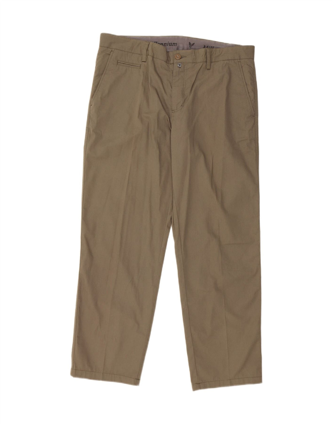 AVIREX Straight Chino-bukser til mænd W34 L28 Khaki Bomuld