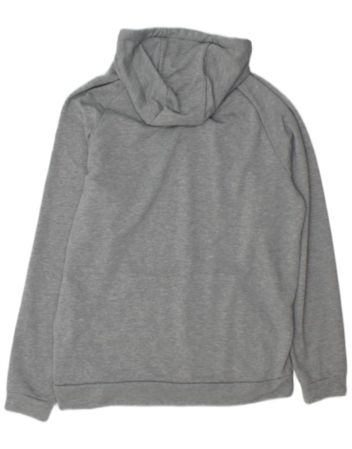 Nike Herre Dri Fit Grafisk Hoodie Jumper Large Grå Flecked Polyester