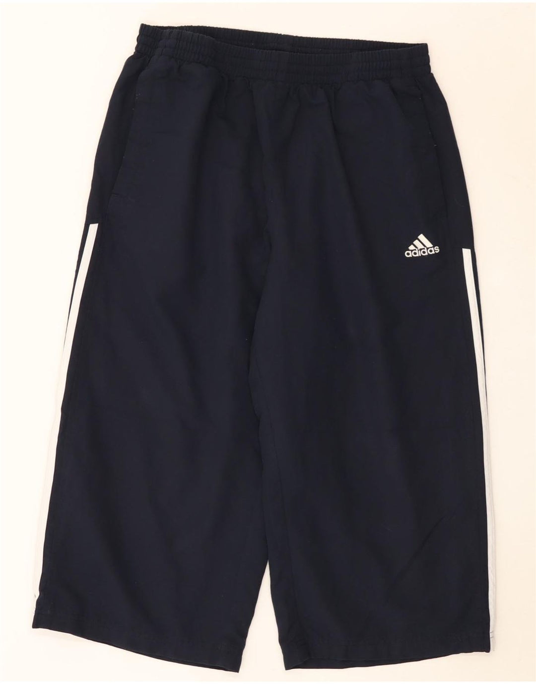 Adidas Herre Bermuda Sport Shorts Large Navy Blue Polyester