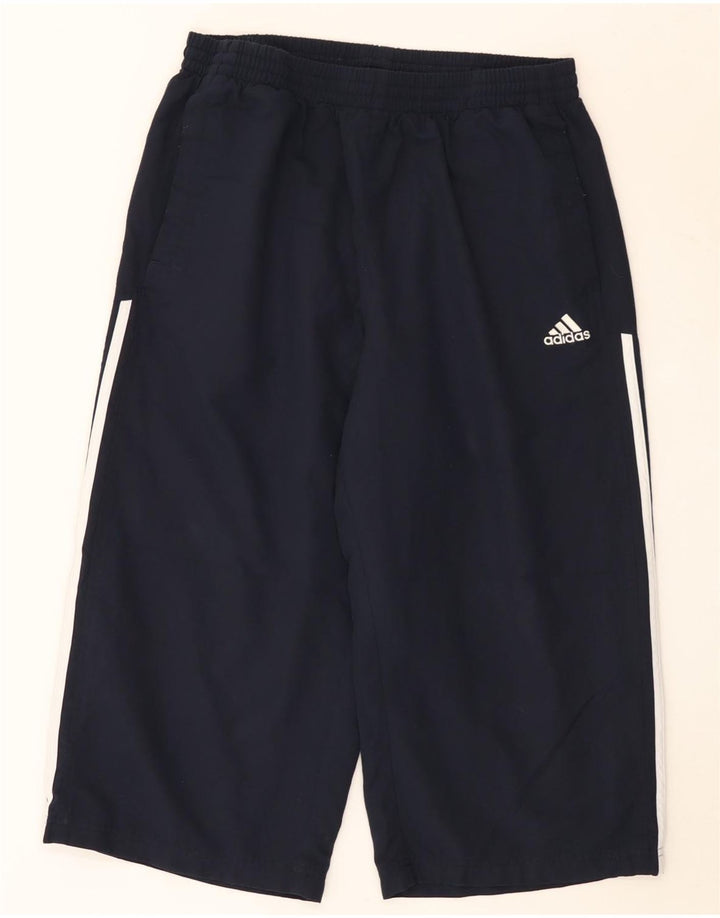 Adidas Herre Bermuda Sport Shorts Large Navy Blue Polyester