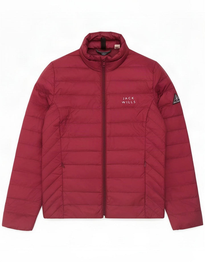 Jack Wills Dame Polstret Jakke UK 8 Small Bourgogne Polyamid