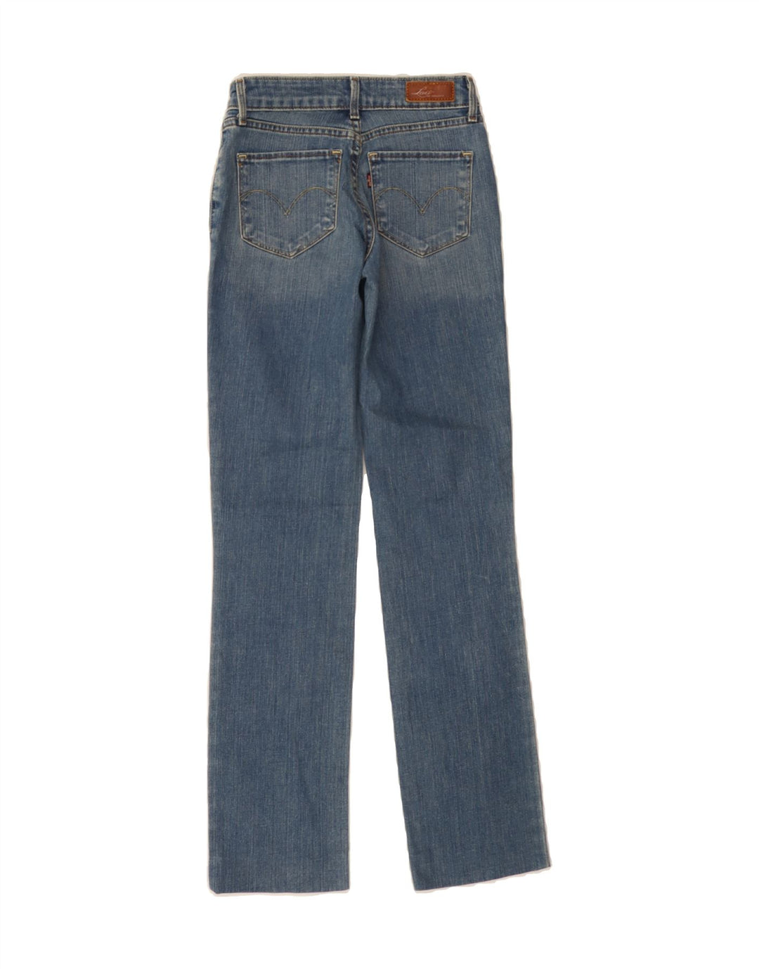 LEVI'S Womens Bold Curve Straight Jeans W26 L30 Blue Vintage Levi's and Second-Hand Levi's from Messina Hembry 