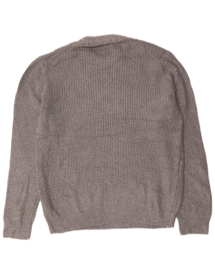 Marks & Spencer Herre sweater med rund hals, stor grå polyamid