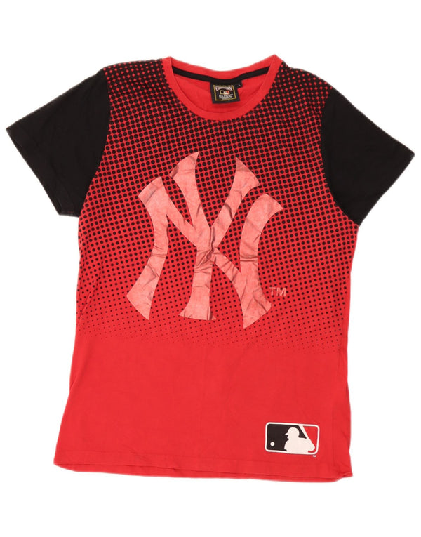 Majestic Herre New York Yankees grafisk T-shirt Top Stor rød farveblok