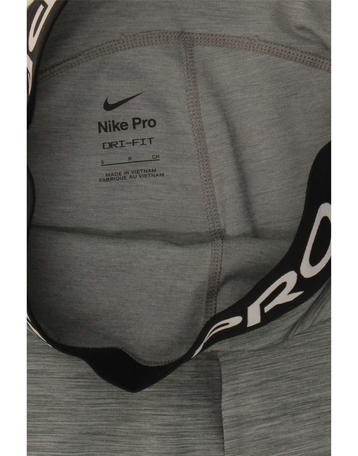 Nike Dame Dri Fit Grafiske Leggings UK 8 Small Grey Flecked