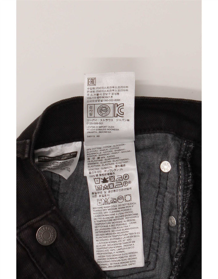 Levi's Herre 514 lige jeans W36 L26 sort bomuld