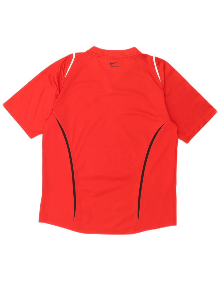 Nike grafisk T-shirt top til mænd UK 39/41 Medium rød farveblok