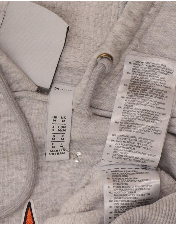 Adidas Grafisk hættetrøje til mænd mellemgrå bomuld