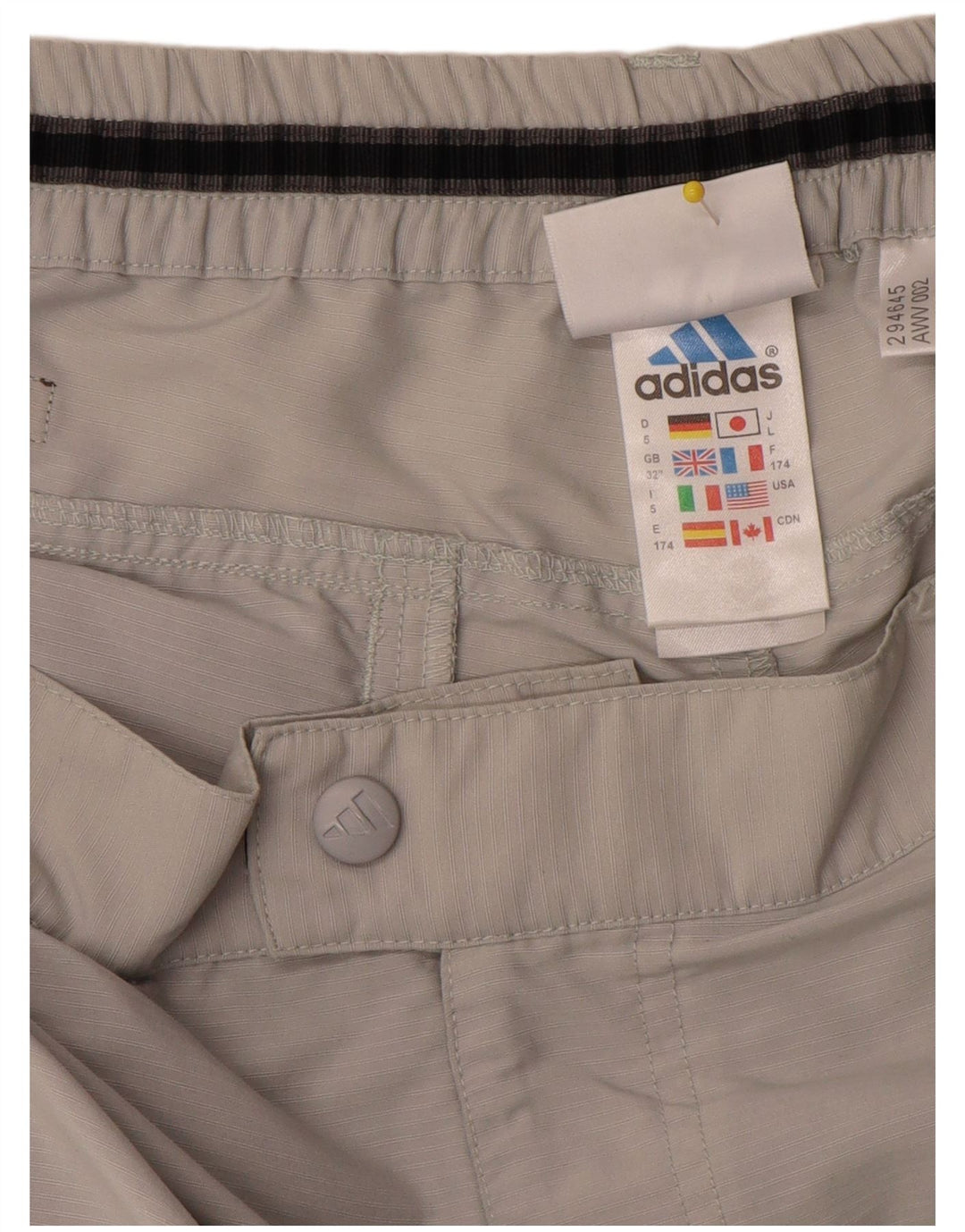 Adidas Herre Capri Bukser W32 L21 Grå polyamid