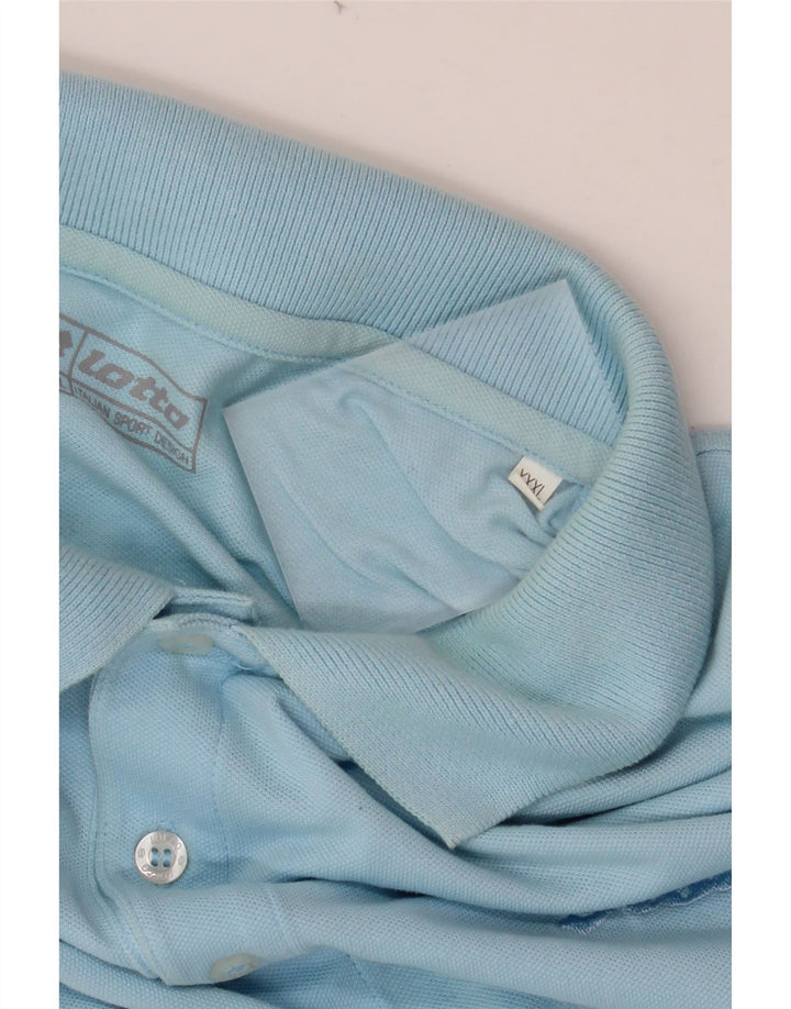LOTTO Mens Polo Shirt 3XL Blue Cotton