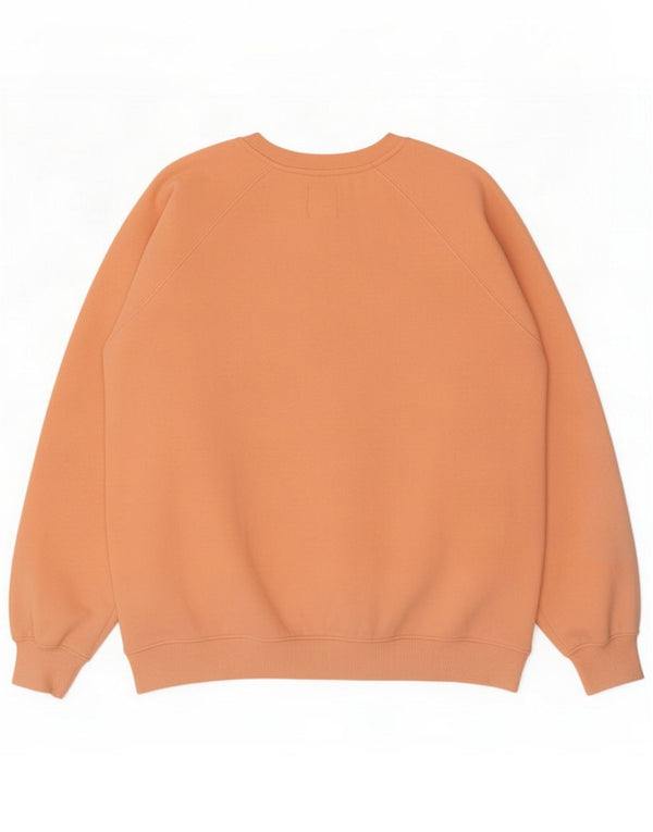Volcom Womens Graphic Sweatshirt Jumper UK 20 2XL Orange Bomuld