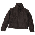 Adidas Dame Grafisk Oversized Polstret Jakke UK 4/6 XS Sort Polyester