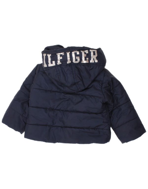 Tommy Hilfiger Baby Boys grafisk polstret jakke 9-12 måneder marineblå