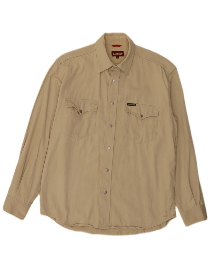 Carrera Herreskjorte Medium Beige Bomuld