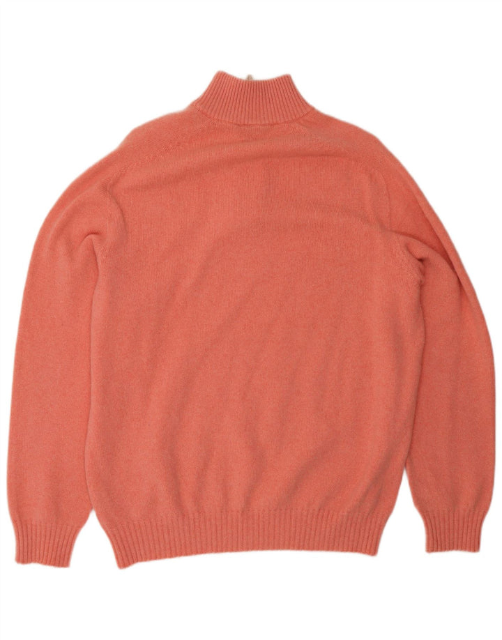 Gioferrari Herre Zip Neck Jumper Sweater IT 56 2XL Pink Uld