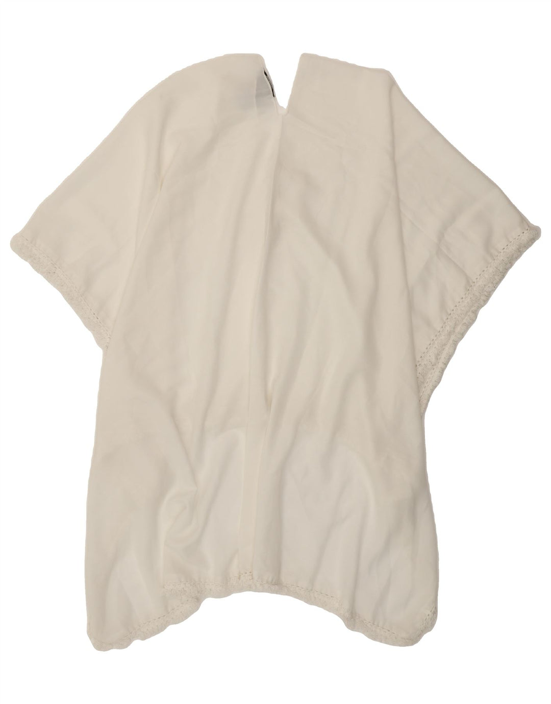 ESMARA Womens See Through Poncho Blouse Top One Size White Polyester Vintage Esmara and Second-Hand Esmara from Messina Hembry 