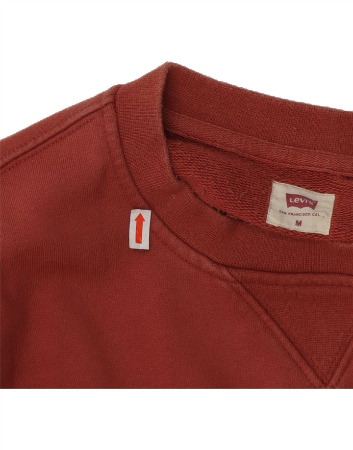 LEVI'S Mens Standard Sweatshirt Jumper Medium Red Cotton Vintage Levi's and Second-Hand Levi's from Messina Hembry 