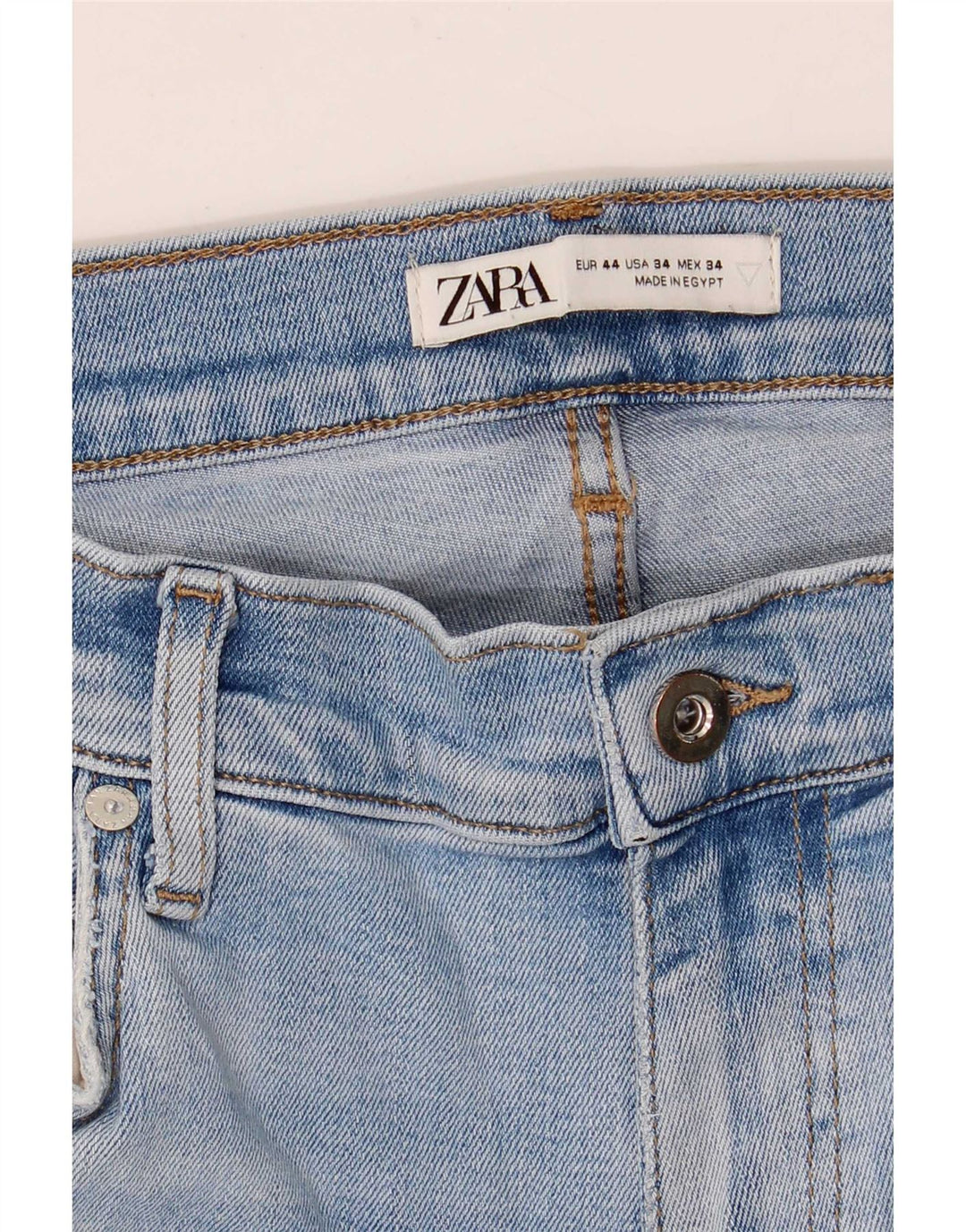Zara Herre Slim Jeans EU 44 Large W34 L28 Blå