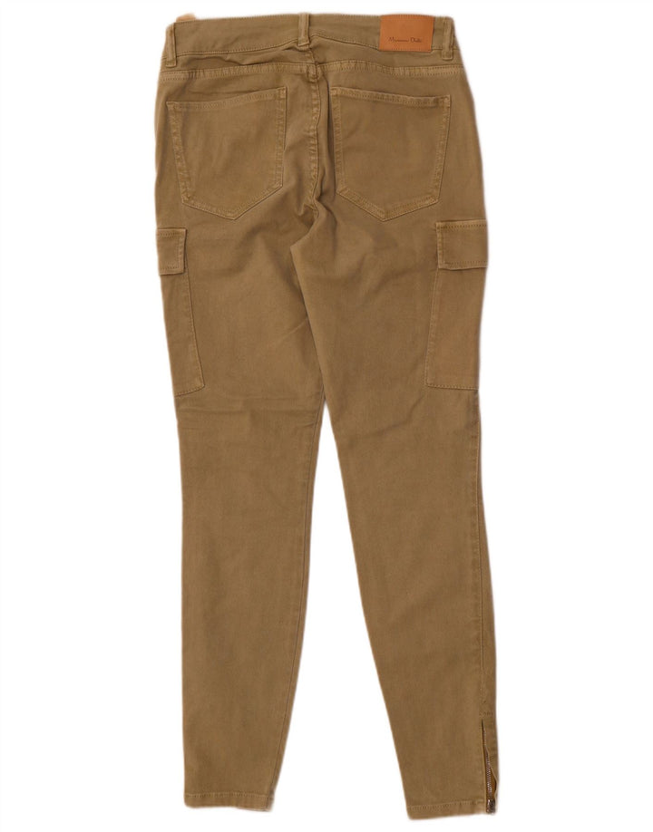Massimo Dutti Dame Skinny Cargo Bukser EU 40 Medium W30 L29 Khaki