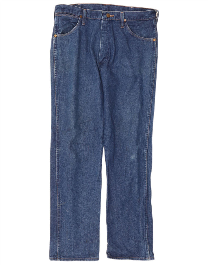 Wrangler Straight Jeans til mænd W32 L30 Blå