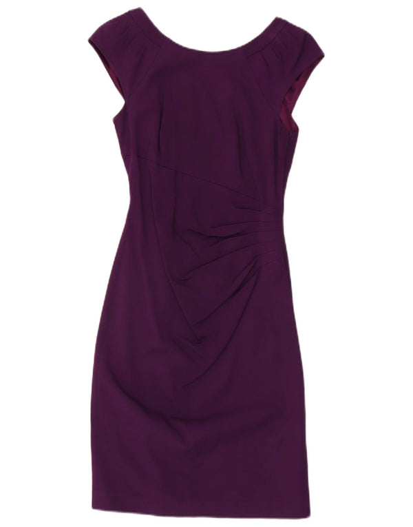 Coast Womens Sheath Dress UK 6 XS Purple Viscose