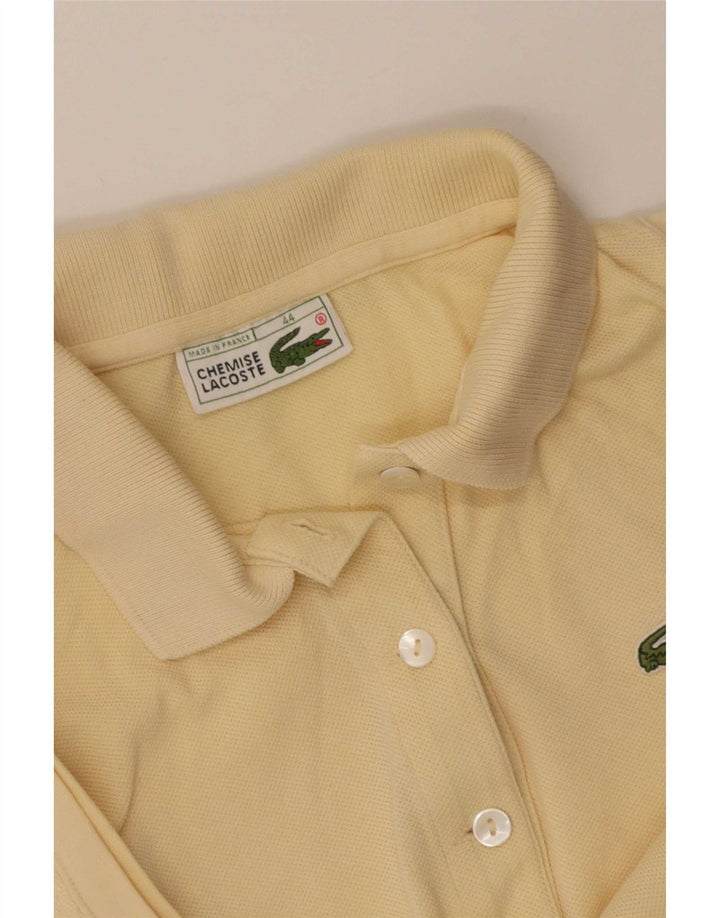 Lacoste Dame Ærmeløs Polo Shirt Størrelse 44 Large Gul