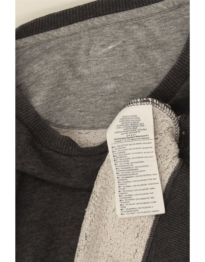 Nike Herre Dri Fit Sweatshirt Jumper Medium Grå Bomuld