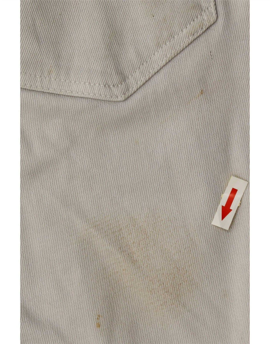 Zara Herre Denim Shorts EU 40 Medium W30 Beige Bomuld