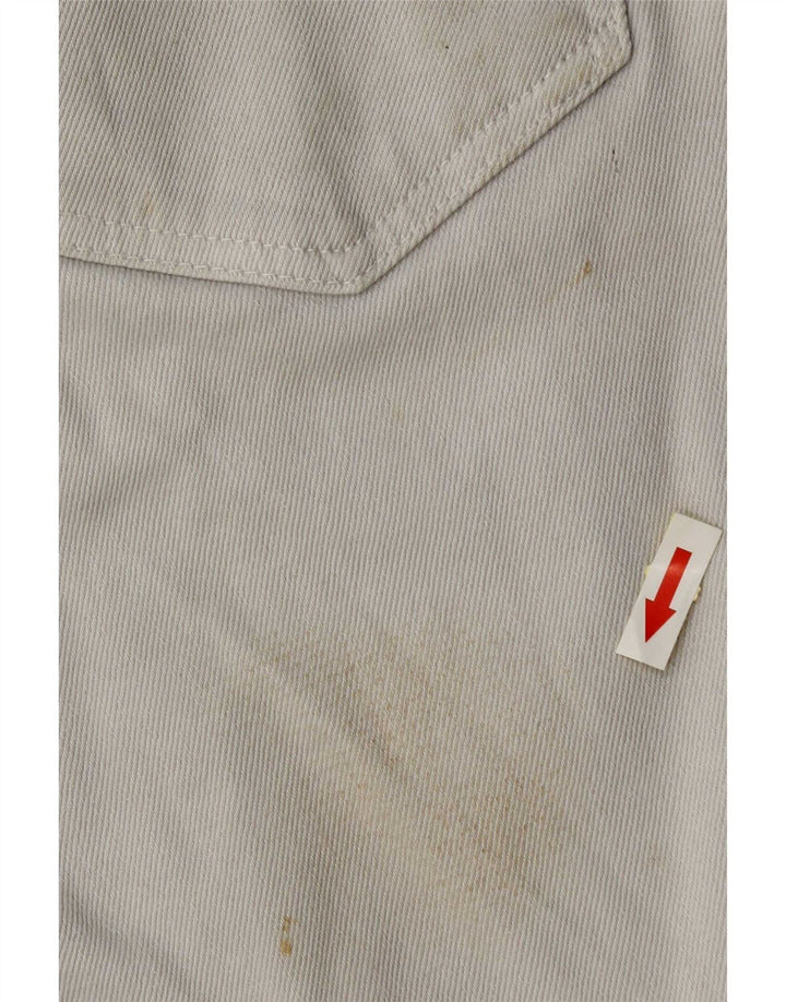 Zara Herre Denim Shorts EU 40 Medium W30 Beige Bomuld