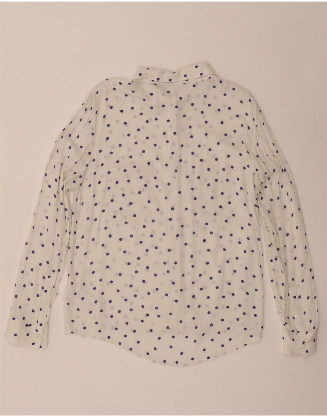 Samsoe & Womens Shirt UK 18 XL White Spotted Viscose