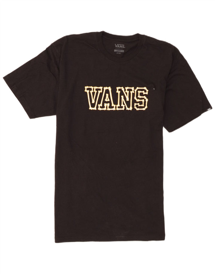 Vans Herre Grafisk T-Shirt Top Stor Sort Bomuld
