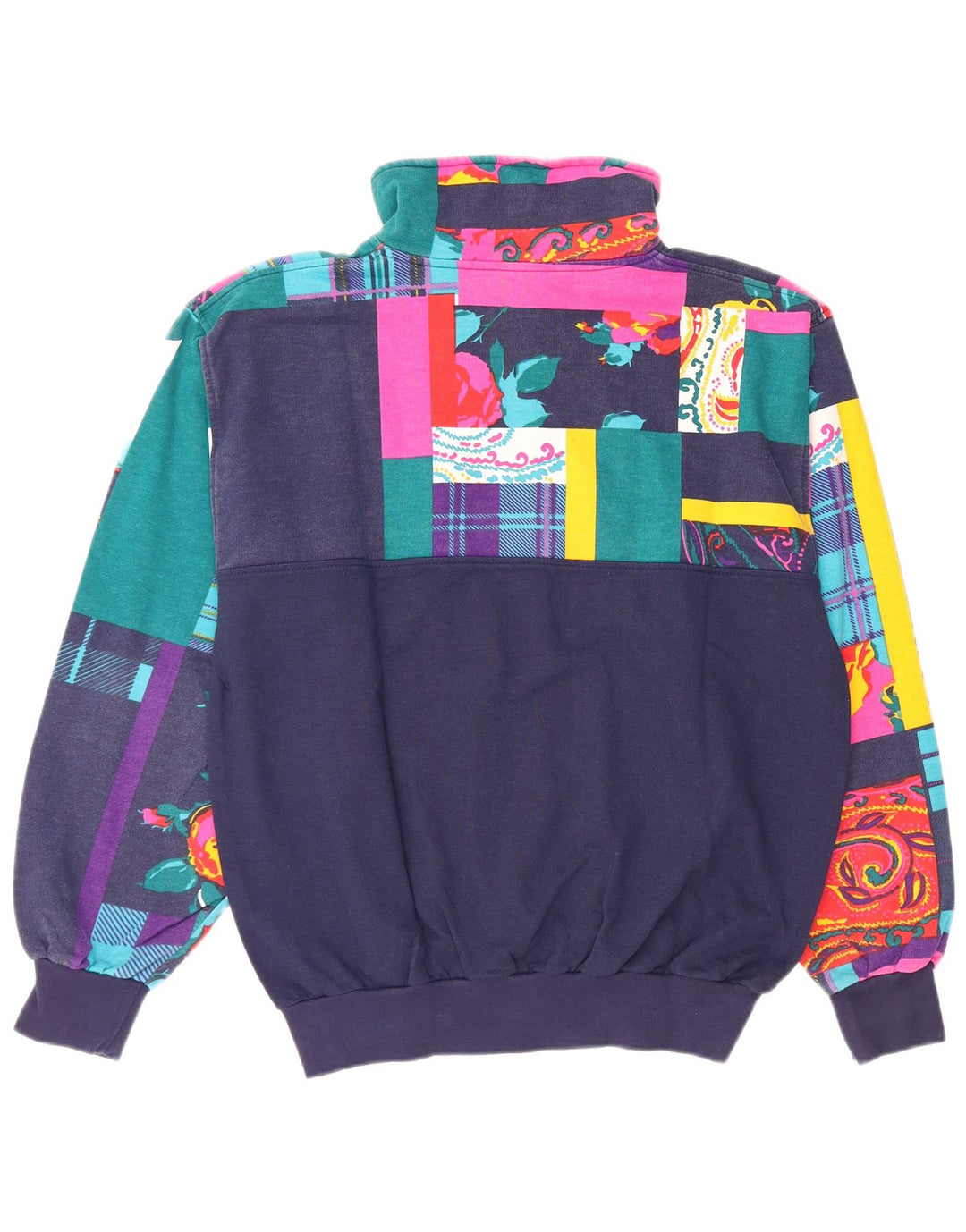 TRIGEMA Hel træningsdragt til kvinder UK 14 Mellem marineblå patchwork bomuld