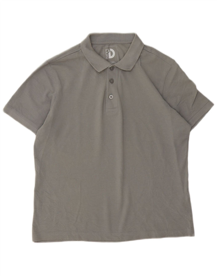 DACK'S Poloshirt til mænd mellemgrå bomuld